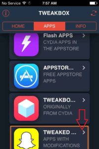 Kliknij opcję Tweaked-App-the-Apps-With-Modification-Option