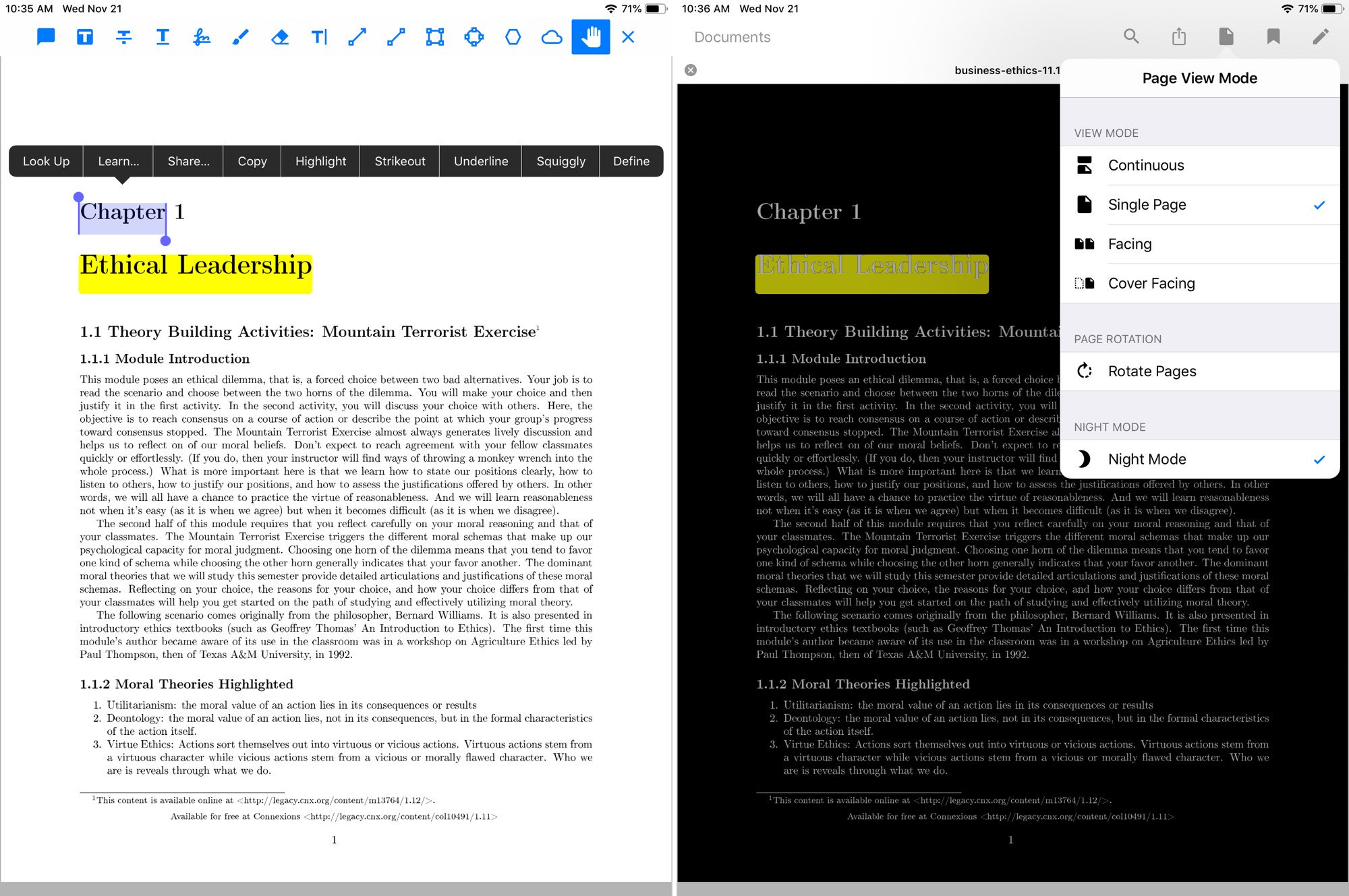 Xodo PDF Pro na iPadzie