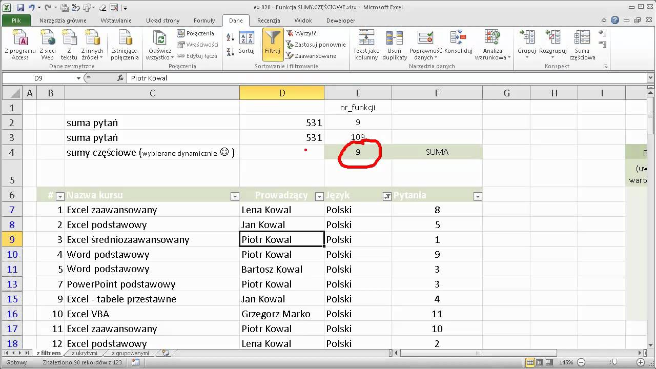 Excel suma częściowa 2025: 7 kluczy do efektywnego użycia